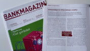 Titel BANKMAGAZIN Ausgabe Mai 2022 Artikel zu Hinweisgebersystem CLUE#ZO