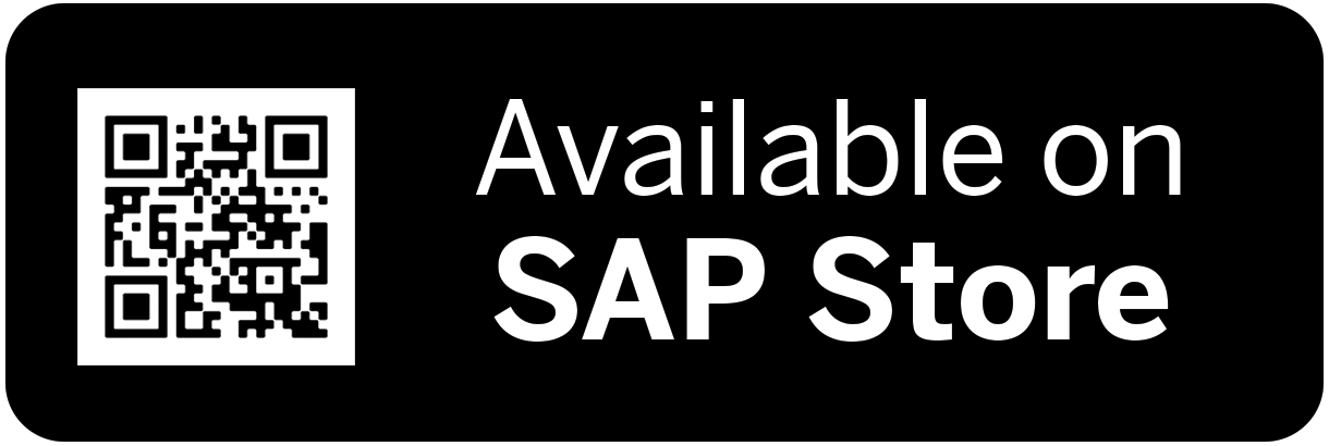 CLUE#ZO digitales Hinweisgebersystem Available-on-SAP-Store-BlackQR-code